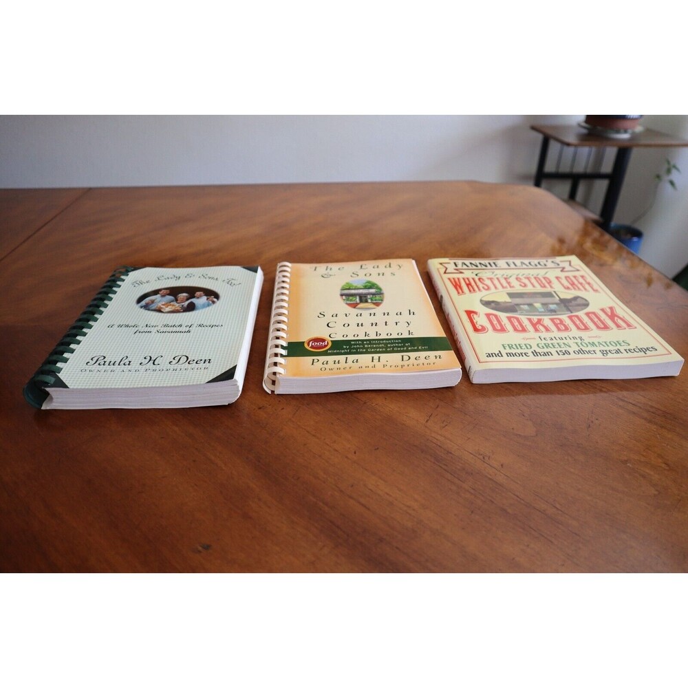 Paula Deen Cookbook Lot The Lady & Sons Savannah Country Too Set Spiral + Whistl - Picture 9 of 12